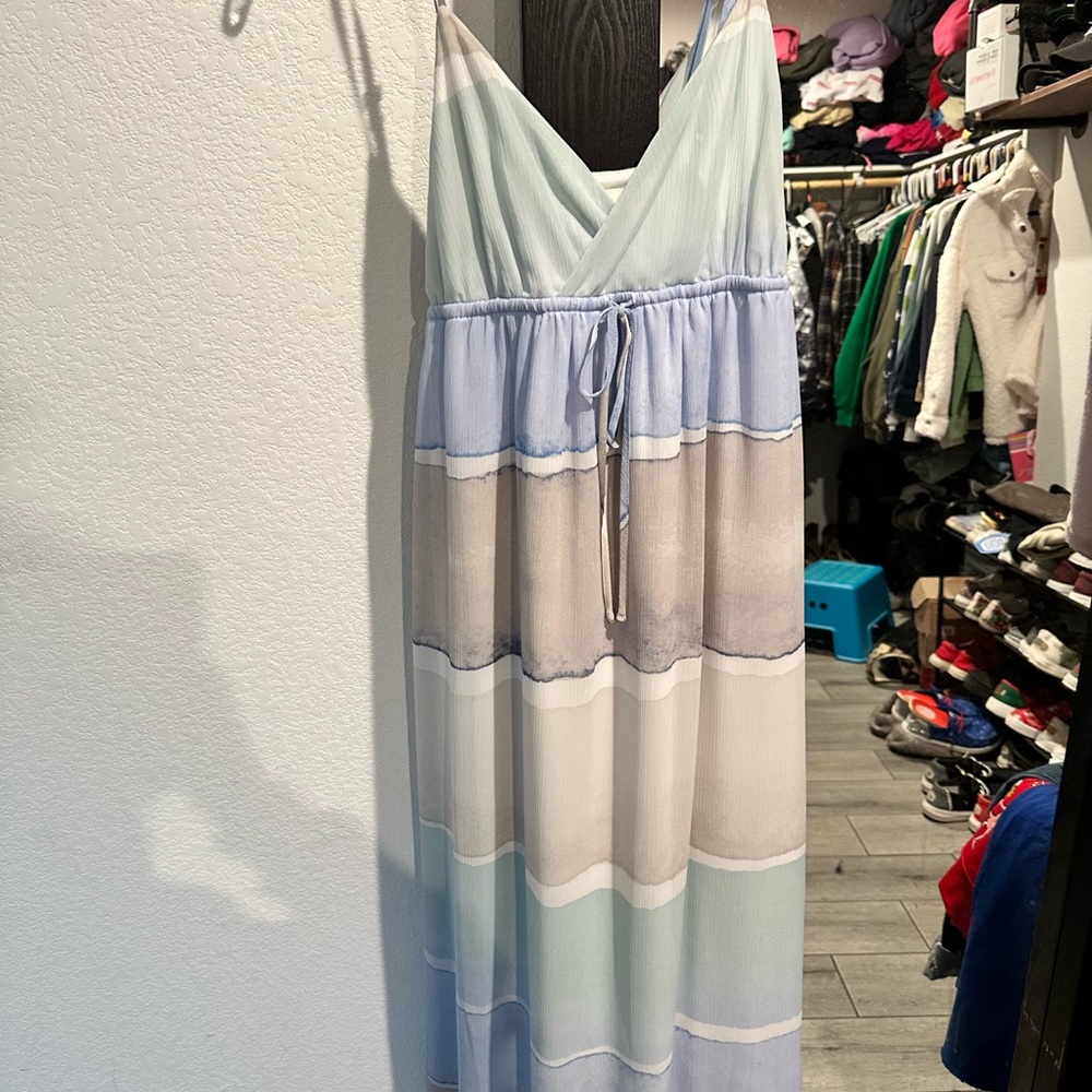 LC Lauren Conrad Pastel Striped Maxi Dress